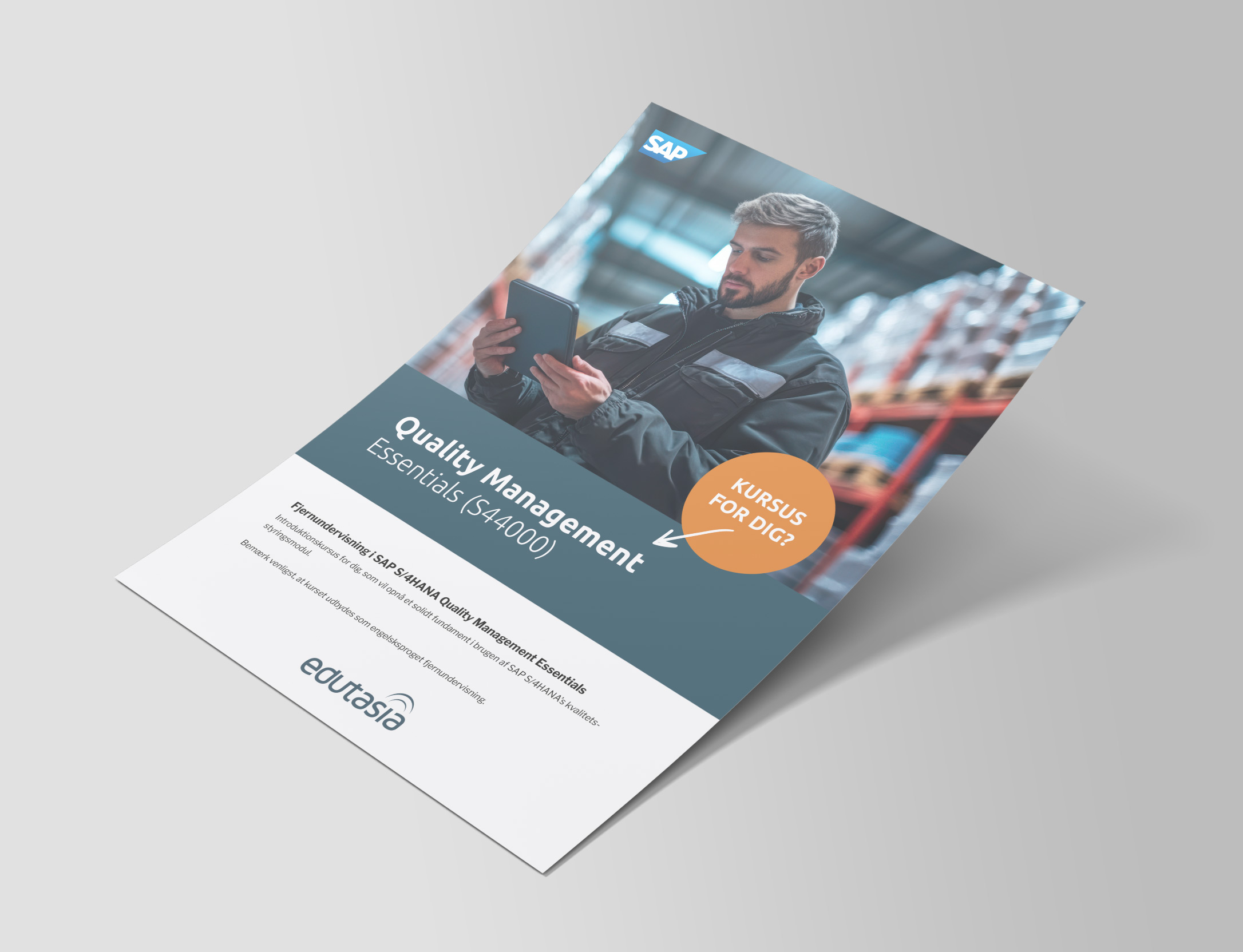 Mock Up SAP Quality Management Essentials A4 Flyer