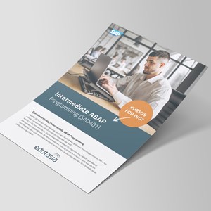 Mock Up Flyer SAP Intermediate ABAP Programming