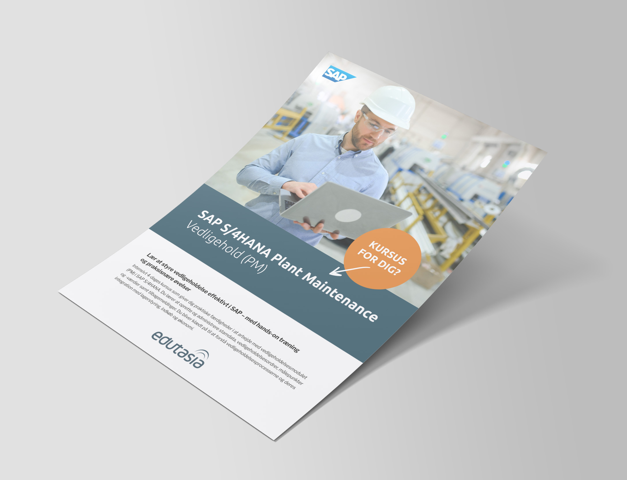 Mock Up SAP Plant Maintenance A4 Flyer1