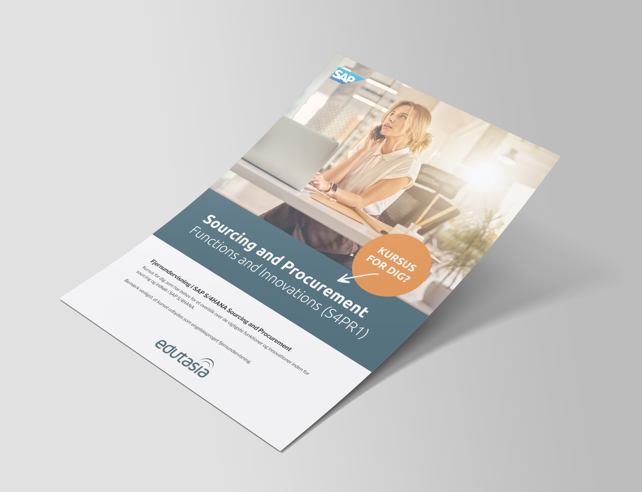 Mock Up SAP Sourcing Procurement A4 Flyer